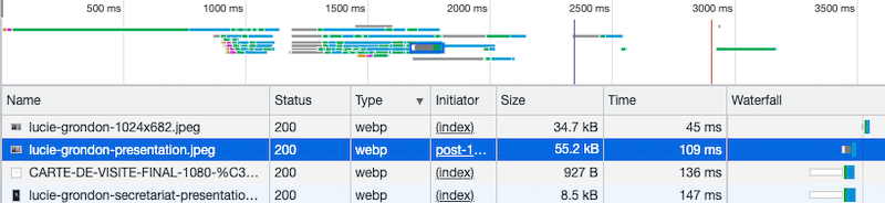 WebP image size: 55.2KB - Source: DevTools