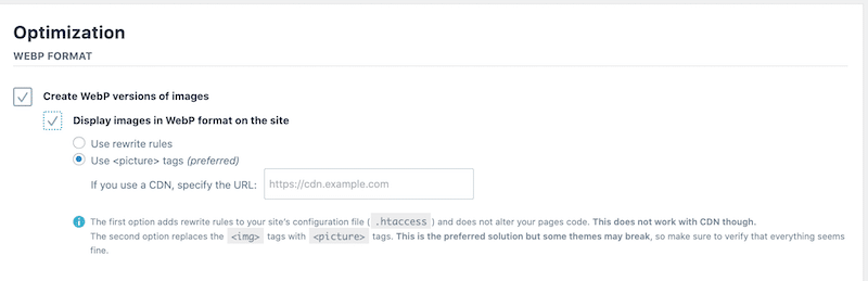 Converting logos to WebP to make them even smaller - Source: Imagify