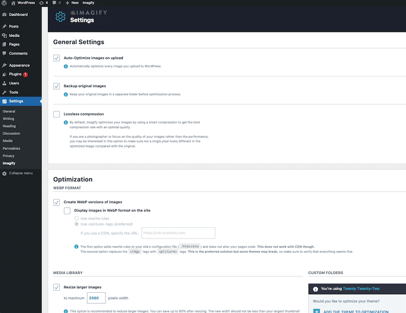 Imagify’s doing all the heavy lifting for you - Source: Imagify