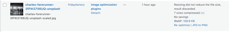 Lighter image with EWWW - Source: The WordPress library
