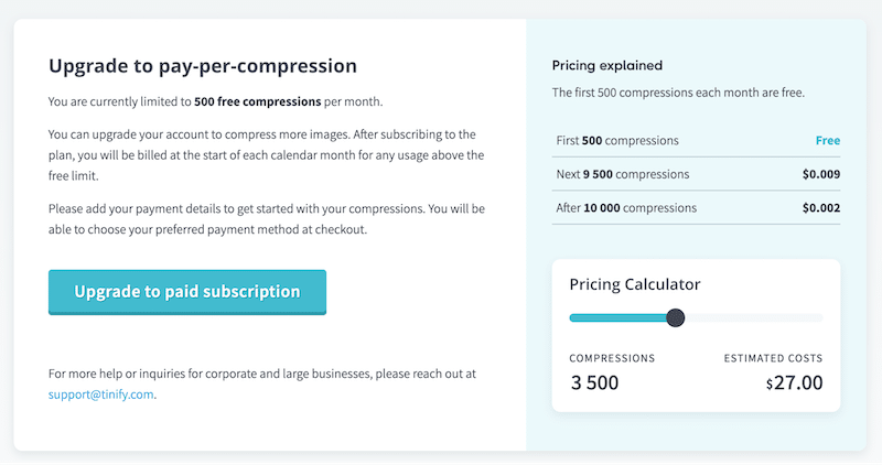 Tinypng pricing explained - Source: Tinypng