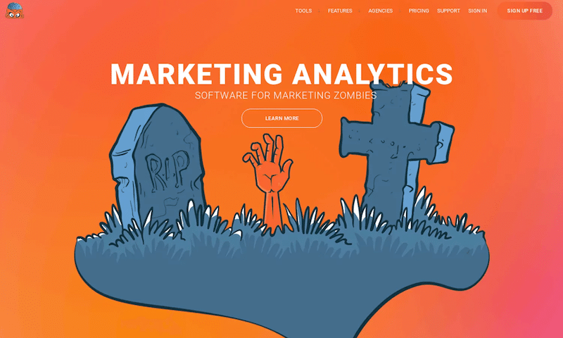 Example of a full website background - Source: Justinmind