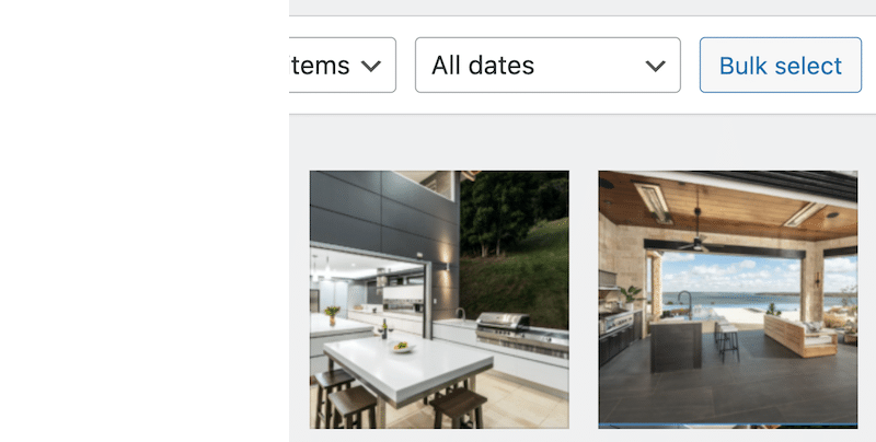 Images ready to be bulk compressed with Imagify - Source: Imagify