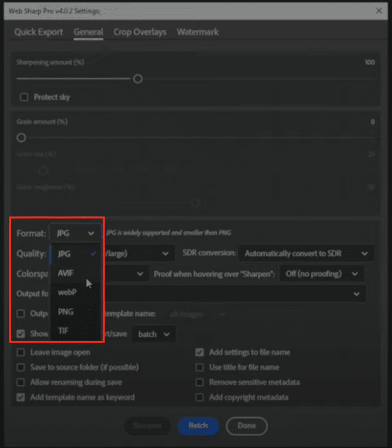 Next-gen format conversion - Source: Photoshop