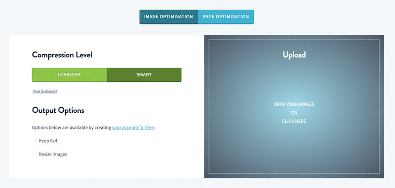 Online image optimization tool for bulk compression - Source: Imagify
